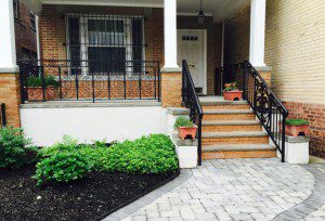 Paving stone patio in Jersey City NJ
