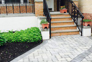 Paving stone patio in Jersey City NJ
